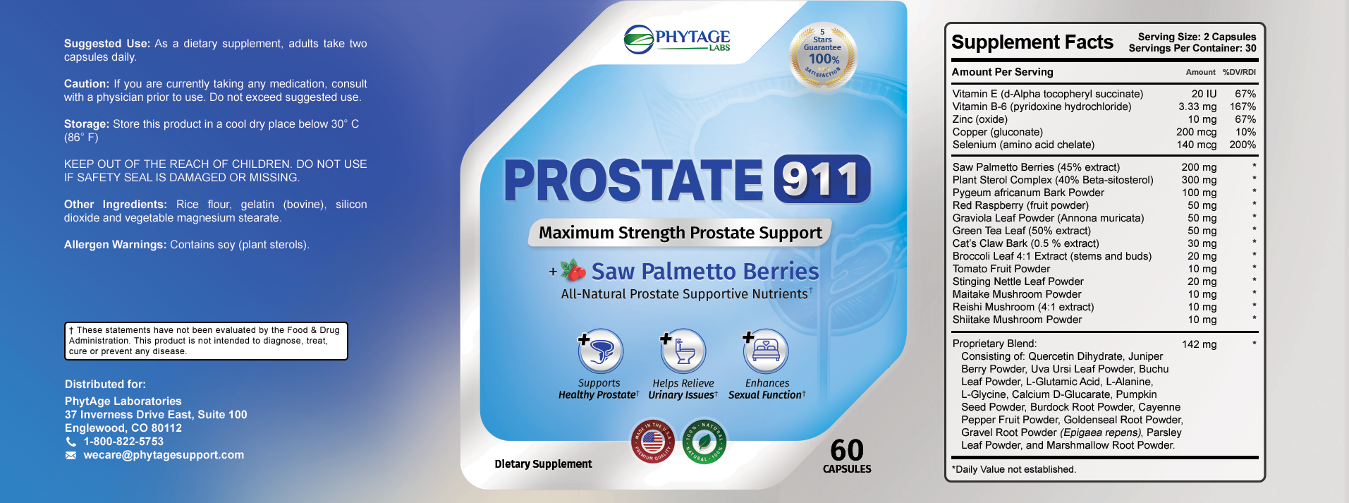 Prostate 911™ ingredients